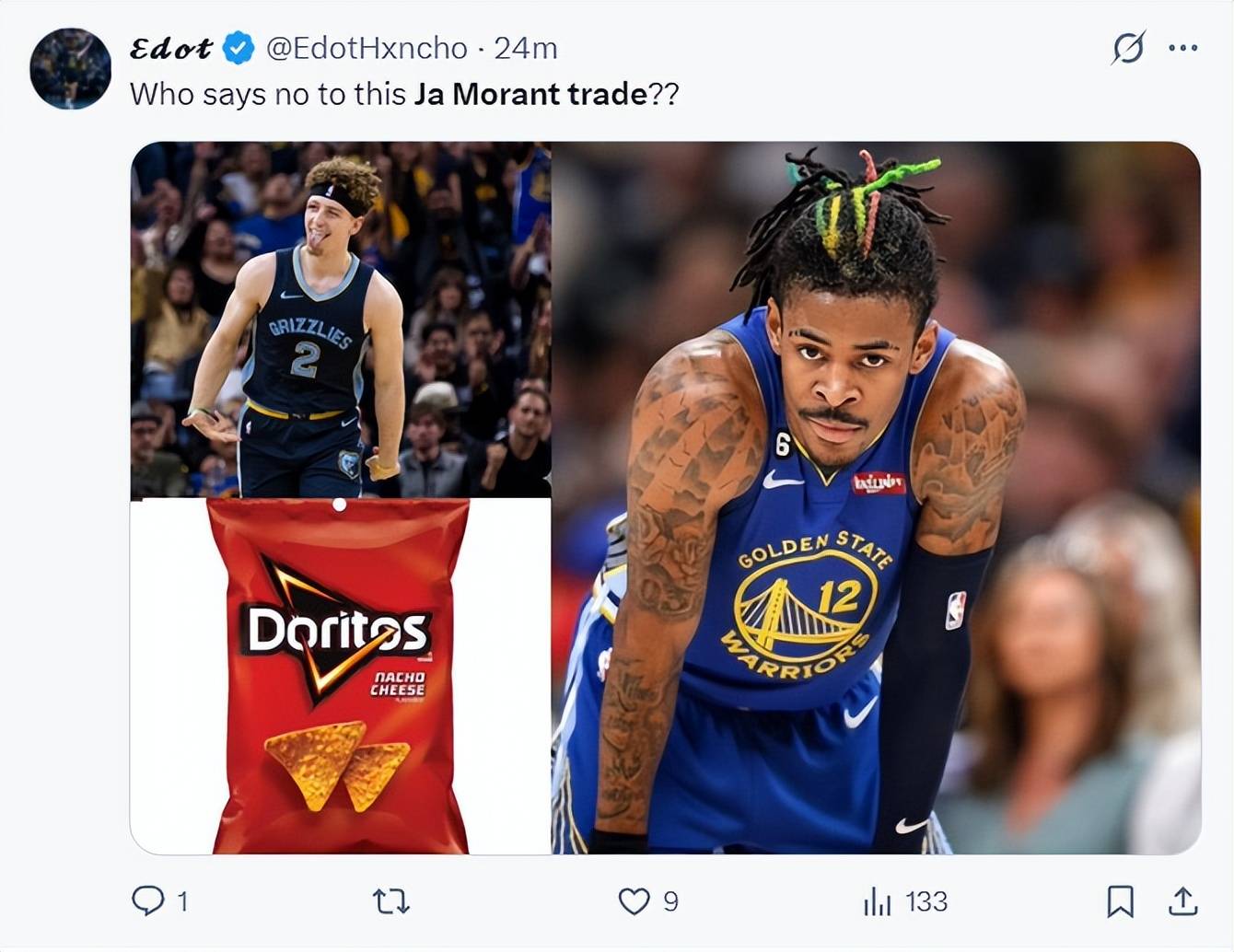 尼克斯绝地反击西班牙男篮，莫兰特高光表现